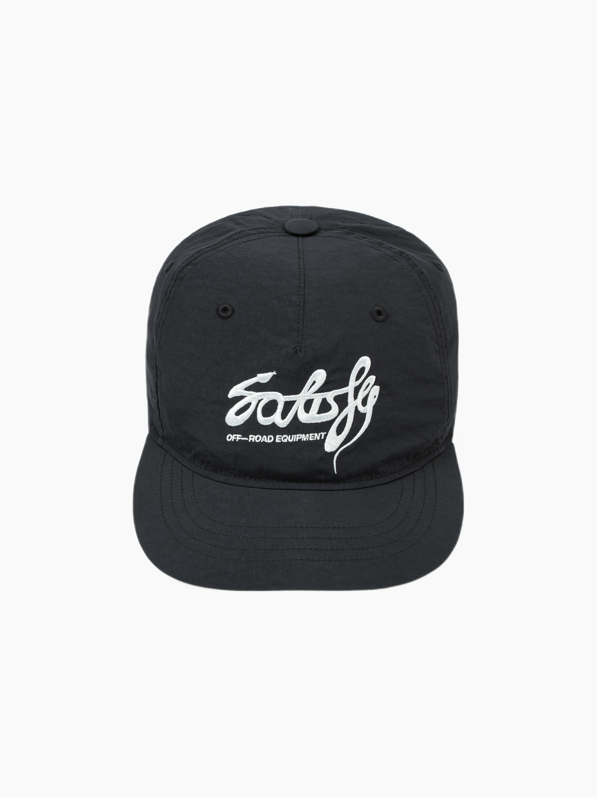 FliteSilk 5 Panel Pinch Cap Matte BLACK OffRoad Enbroidary