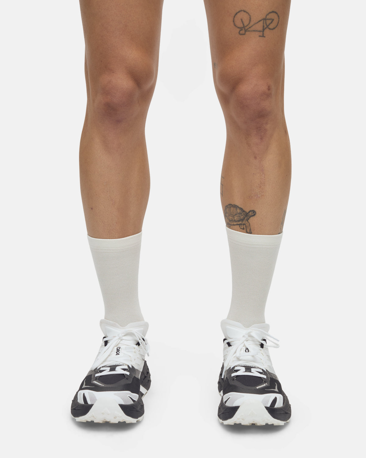 Pattern Active Sock Bone White