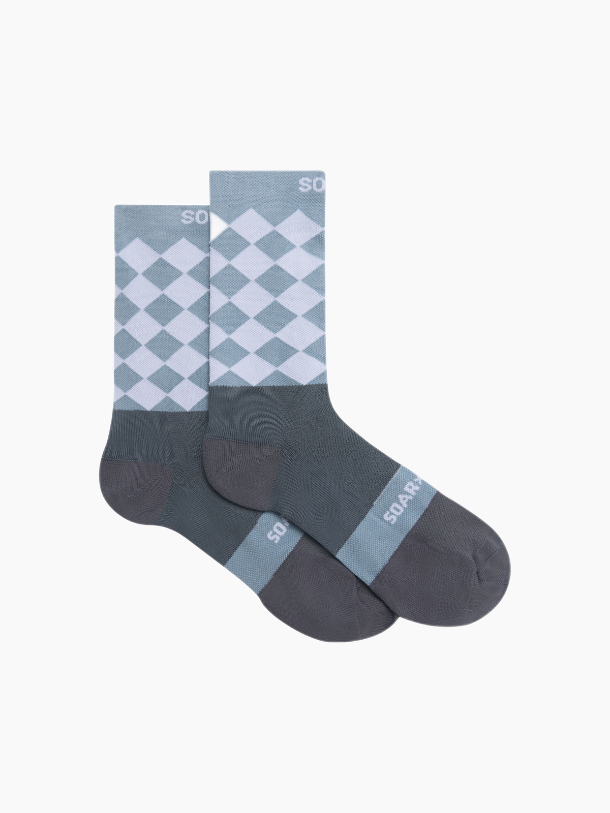 Diamond Crew Sock Lilac/Grey