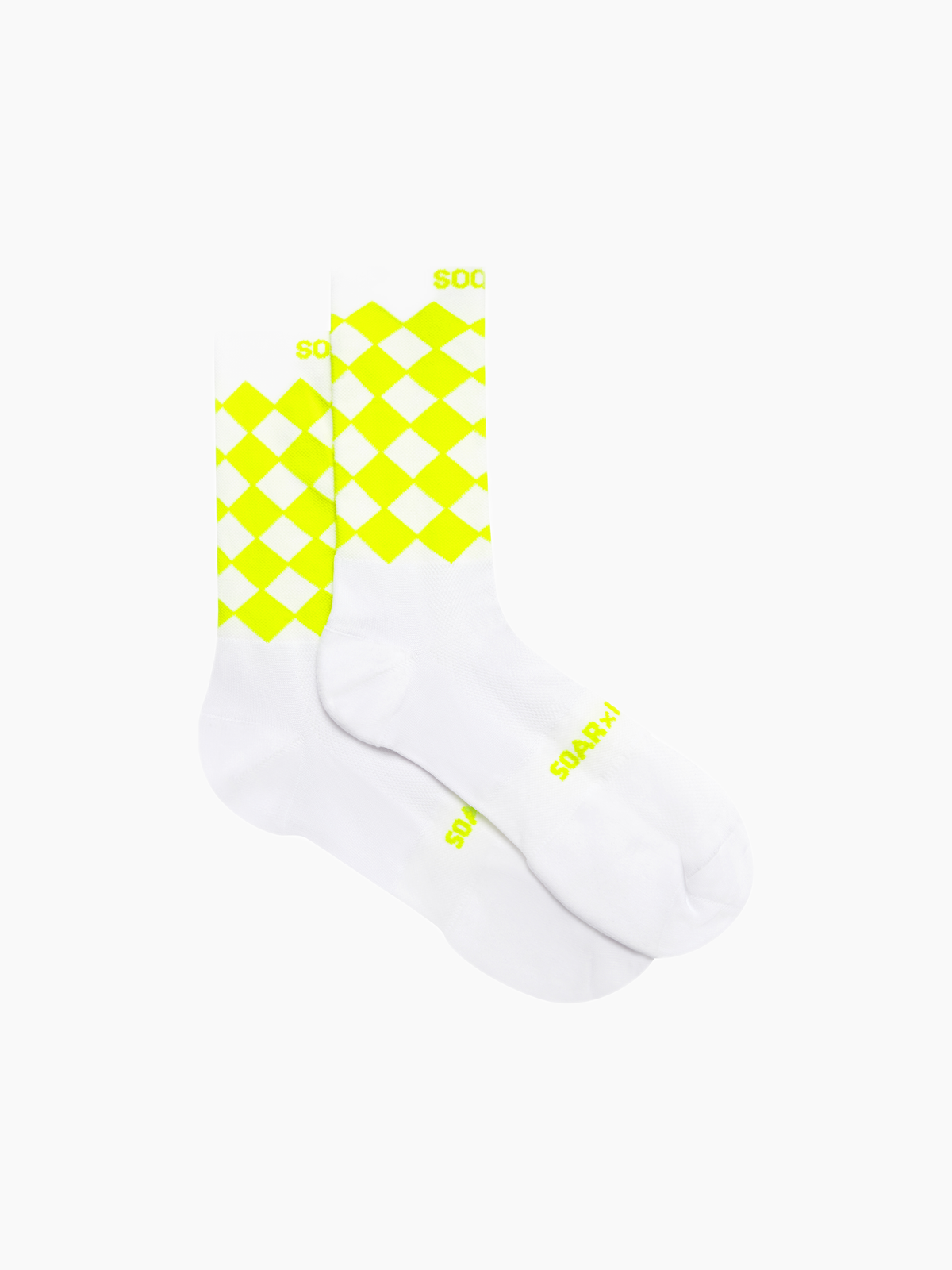 Diamond Crew Sock Yellow/White