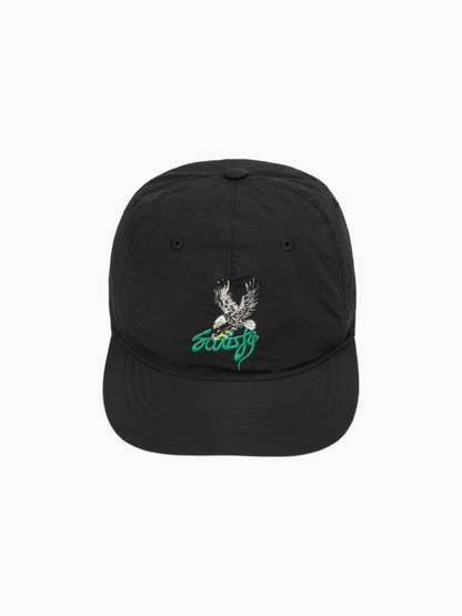 FliteSilk 5 Panel Pinch Cap Matte BLACK Eagle