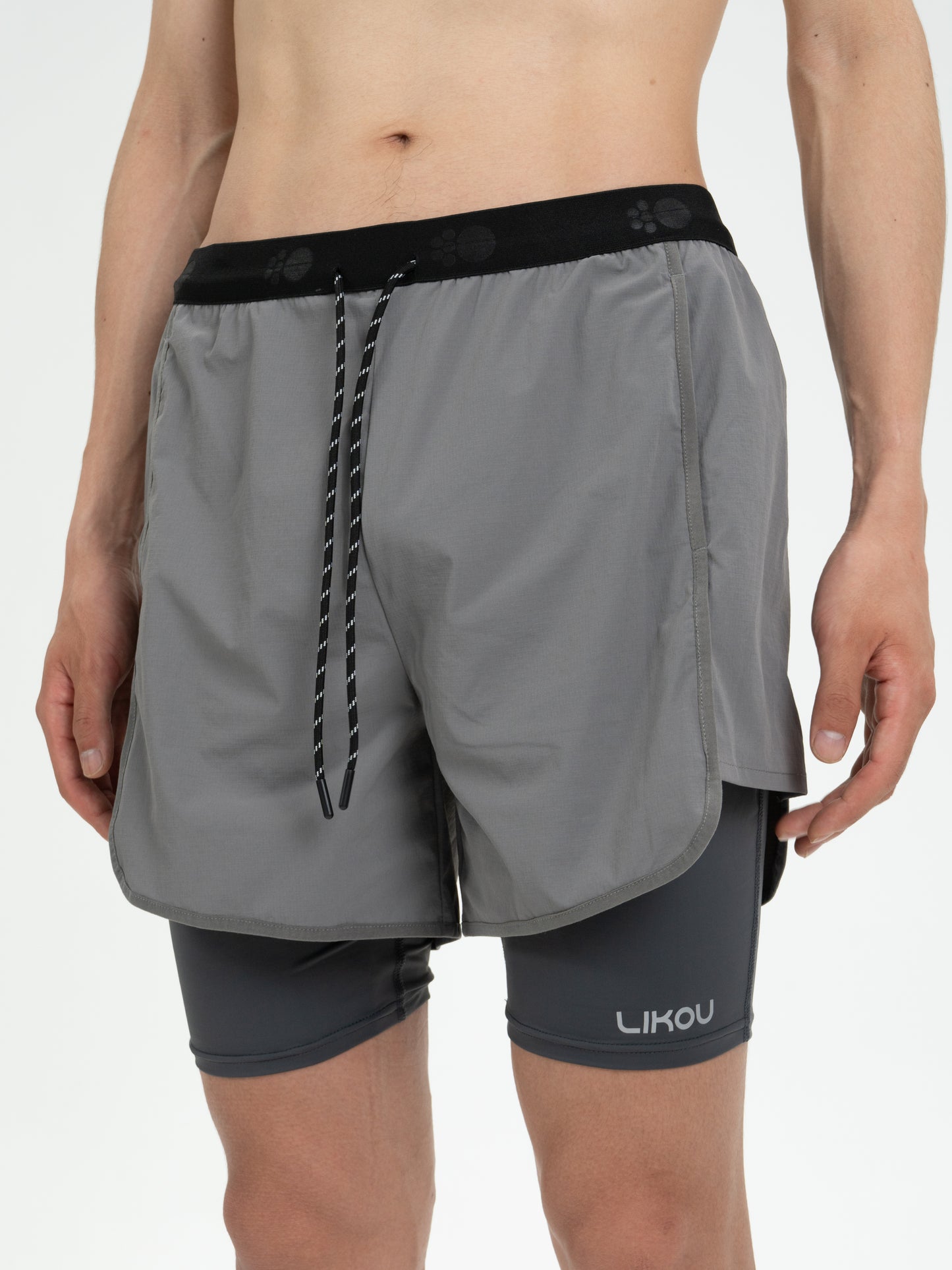 Motion 2in1 Shorts CEMENT