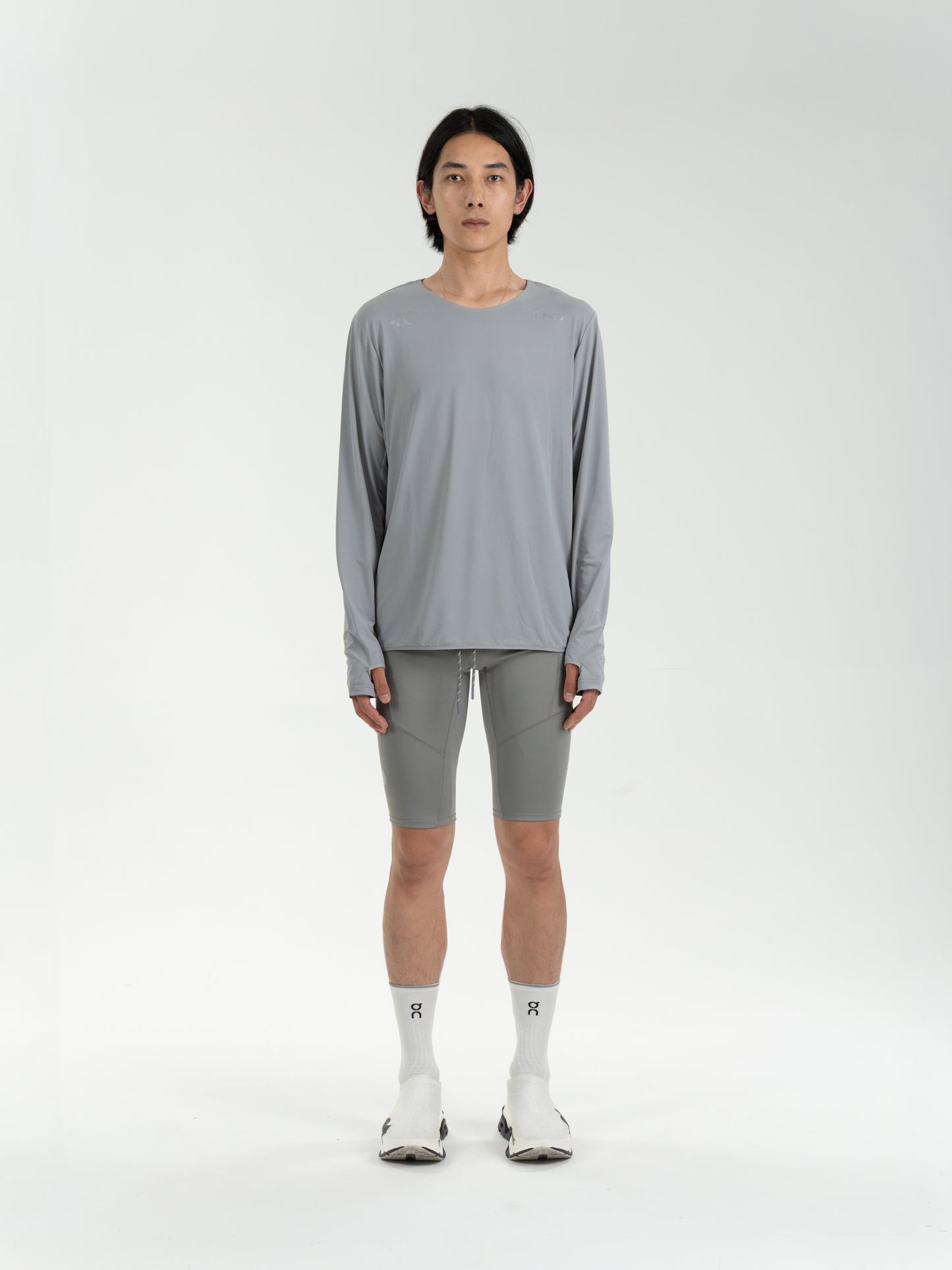 Motion L/S Tee CEMENT