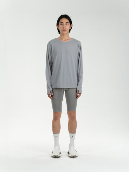 Motion L/S Tee CEMENT