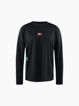 Long Sleeve Boxy Training Tee Black