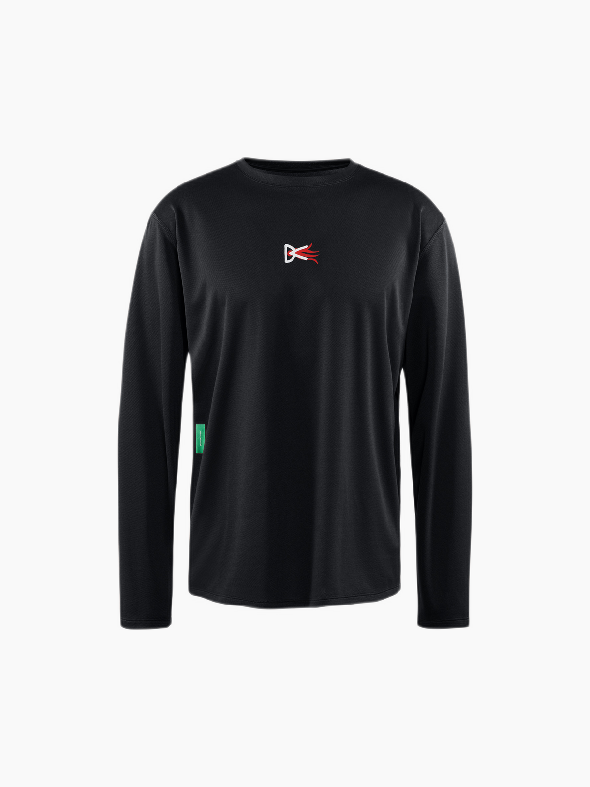 Long Sleeve Boxy Training Tee Black
