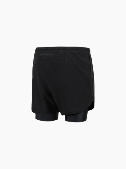 Layered Training Shorts Black/Black