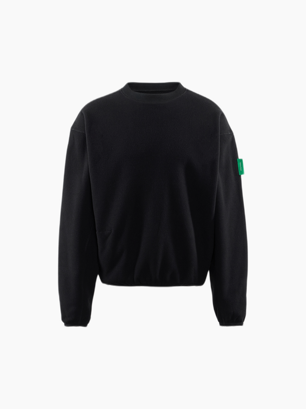 Reverse Brushed Crewneck Fleece Black