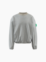 Reverse Brushed Crewneck Fleece Melange Grey