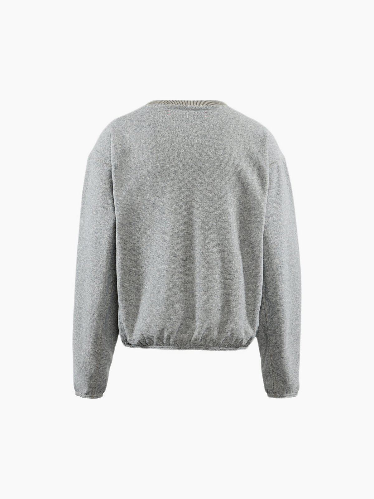 Reverse Brushed Crewneck Fleece Melange Grey