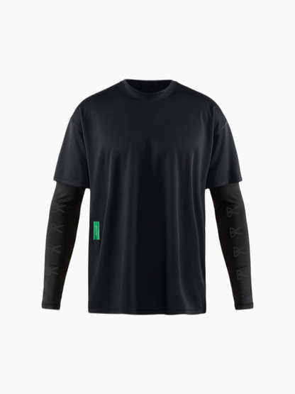 Compression Boxy Training Tee Black/Black