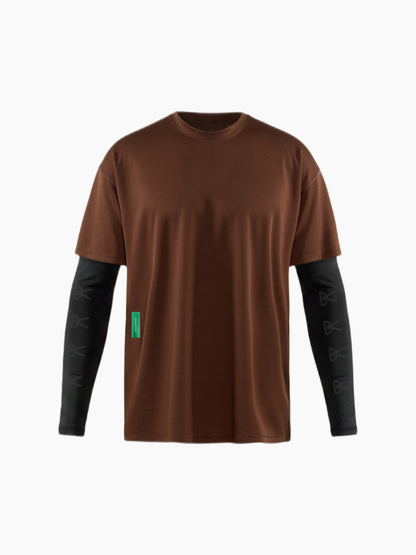 Compression Boxy Training Tee Espresso/Black