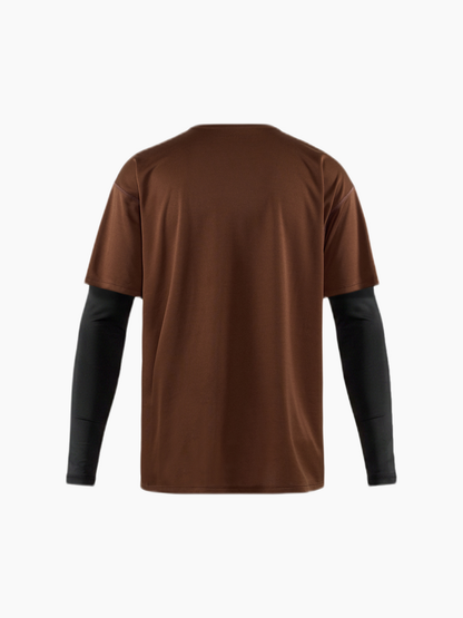 Compression Boxy Training Tee Espresso/Black