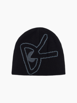 Merino Wool Beanie Black/Grey