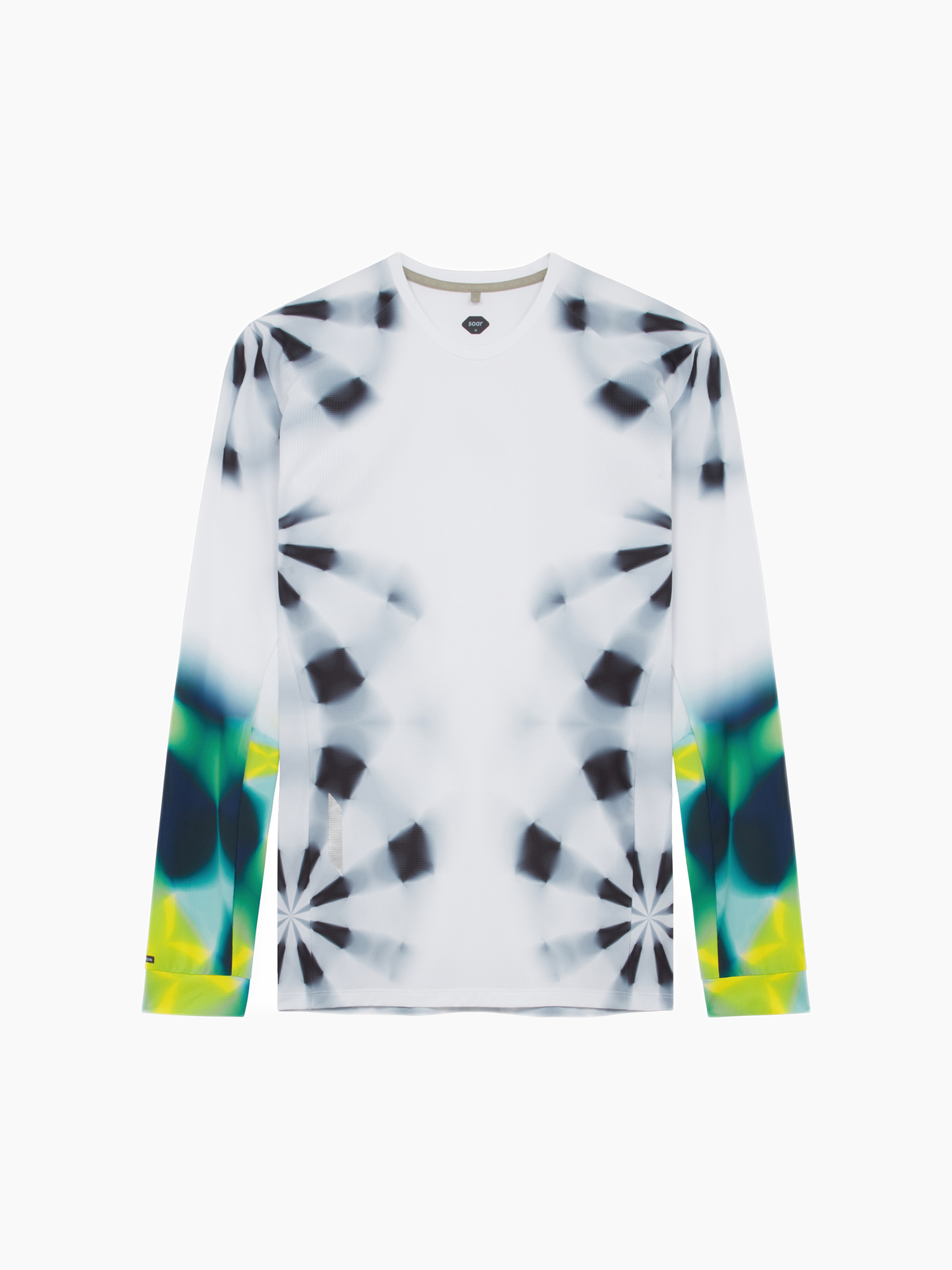 LS Printed Tech T White/Green Kaleidoscope