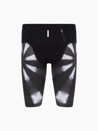 Marathon Speed Shorts Black/White Kaleidoscope